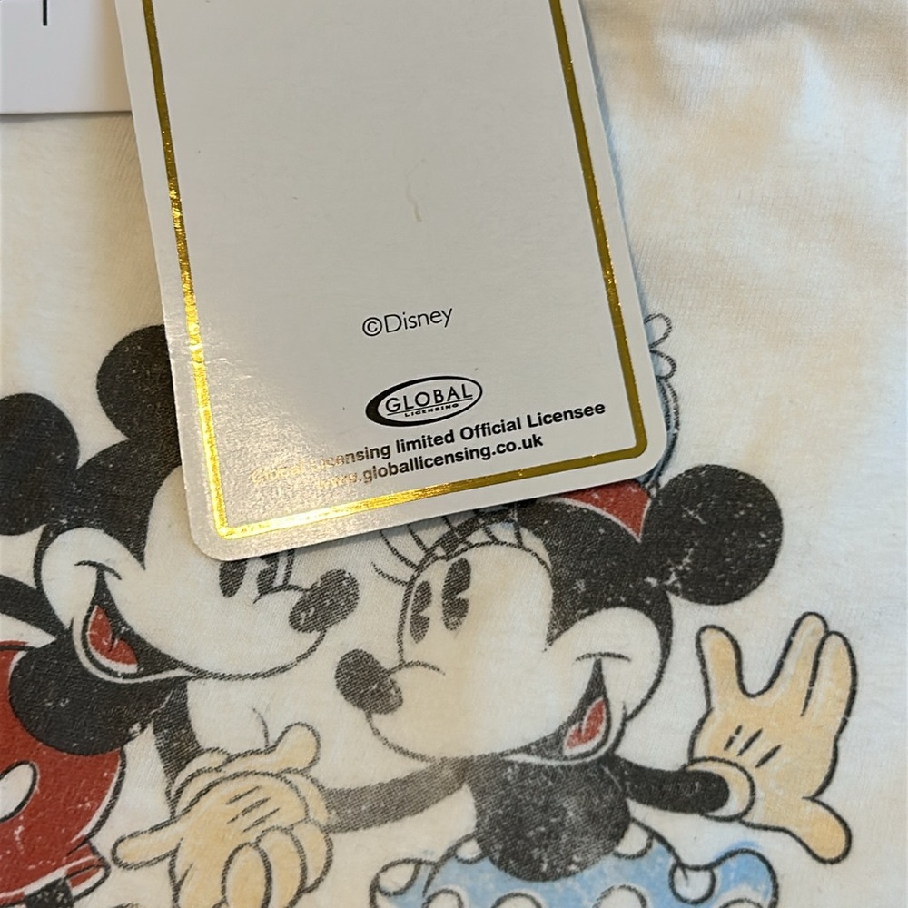 Disney Mickey & Minnie Vintage-Inspired Graphic Tee Size Eur 40 - Picture 7 of 12